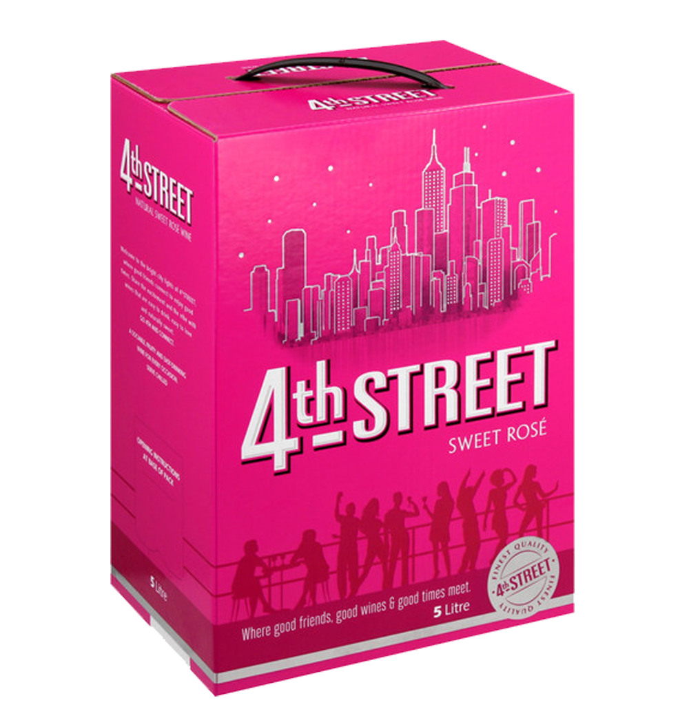 4th-rose.png 4th Street Sweet Rosé 5L (Cask Wine) - Image 1