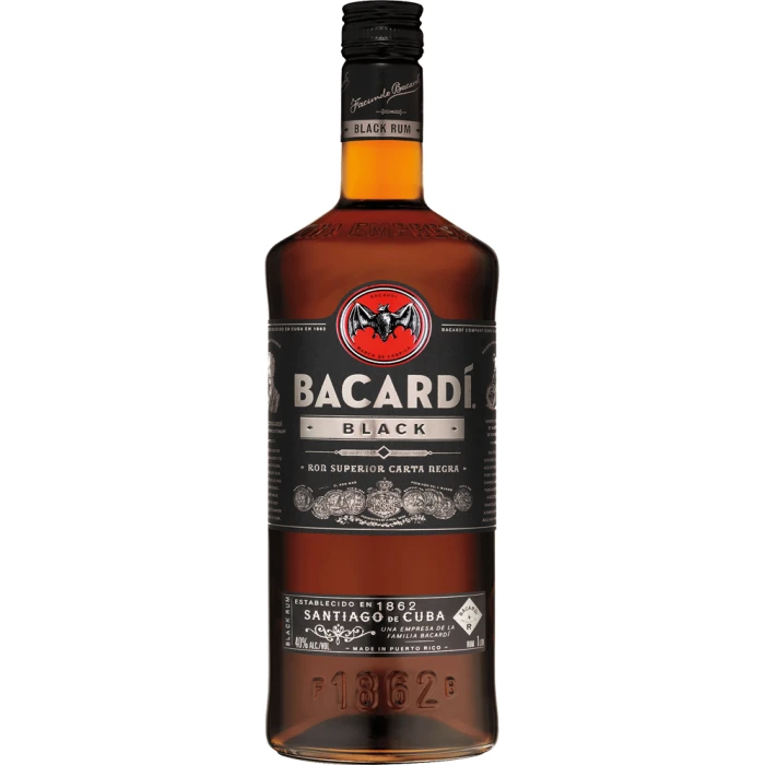 Bacardi Black Rum 1L - Buy online in UAE - SUPER CELLAR
