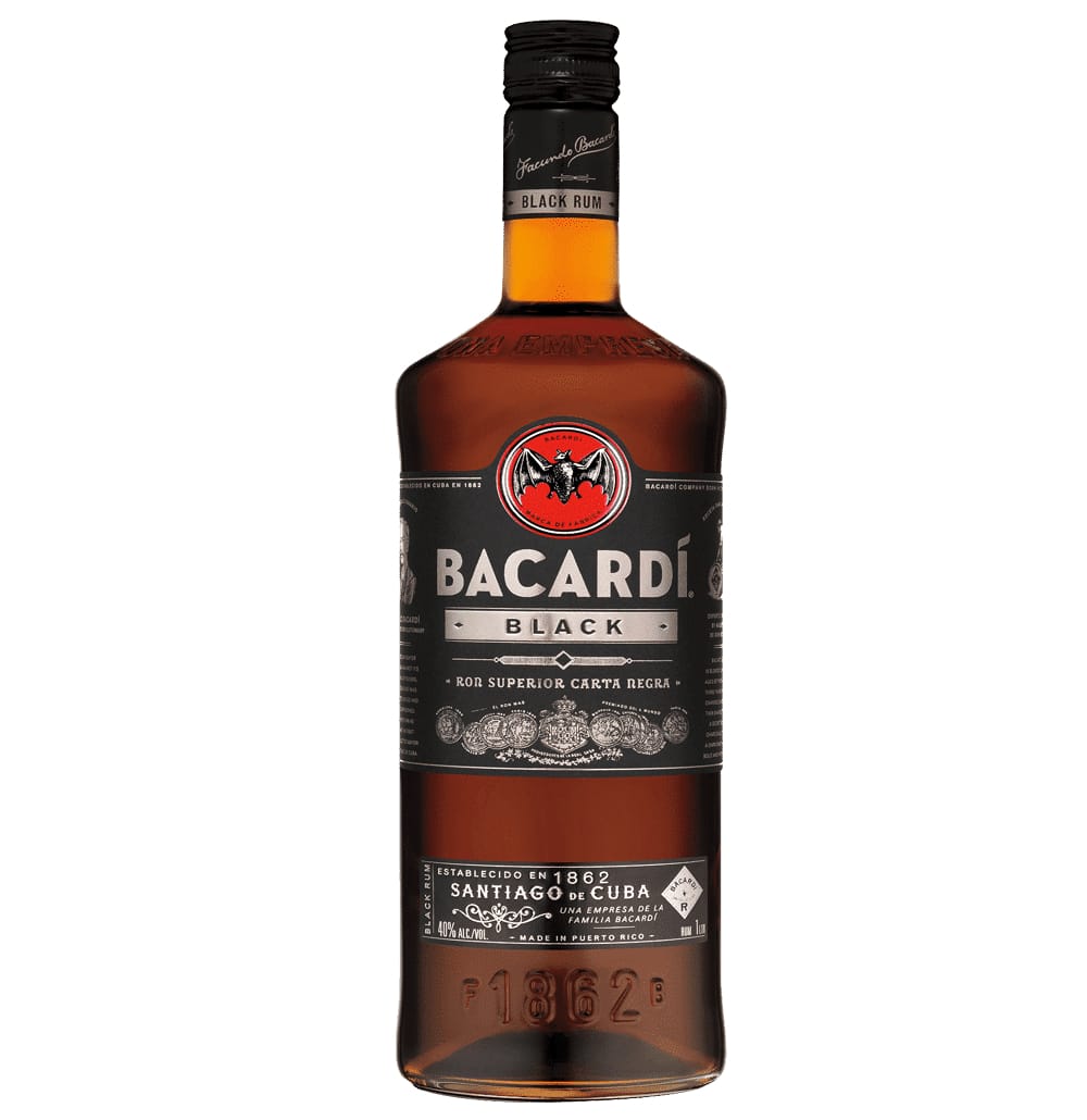 Bacardi Black Rum 1L - Image 1