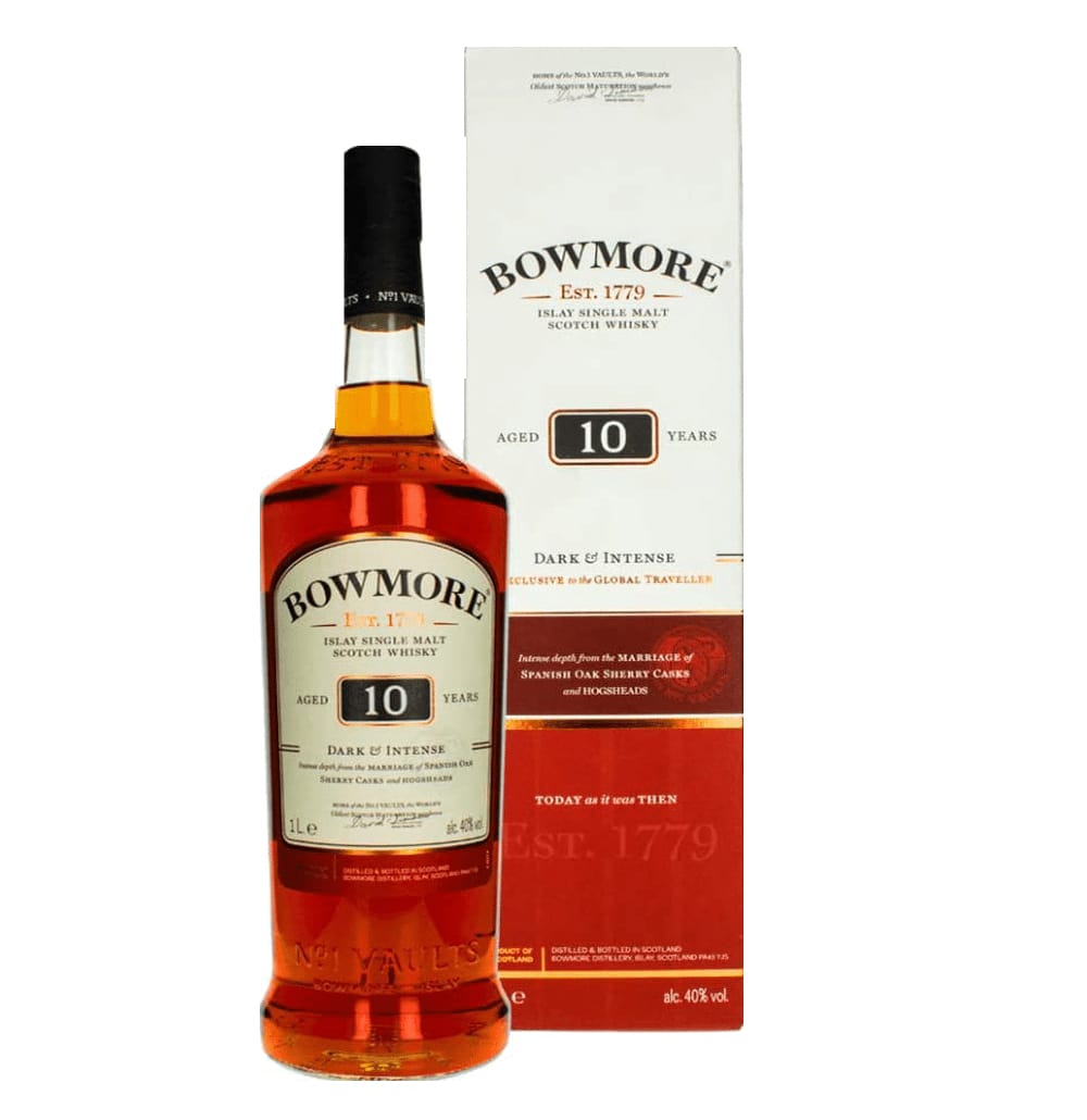 bowmore-10.png Bowmore 10 Year Old 1L - Image 1