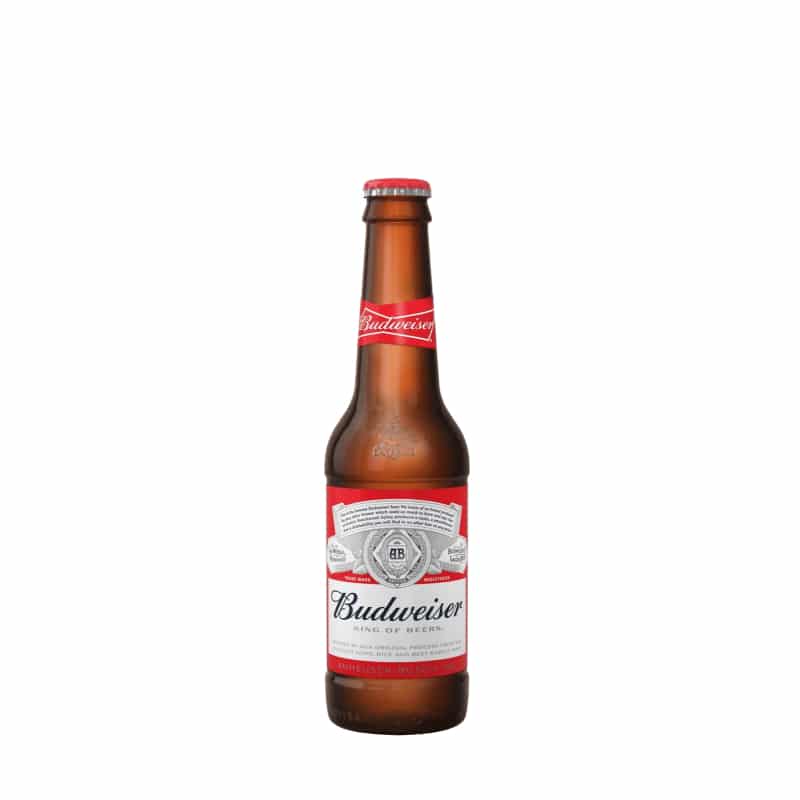 budweiser-bottle-33cl.png Budweiser Beer Bottle 330ml (Case of 24) - Image 1
