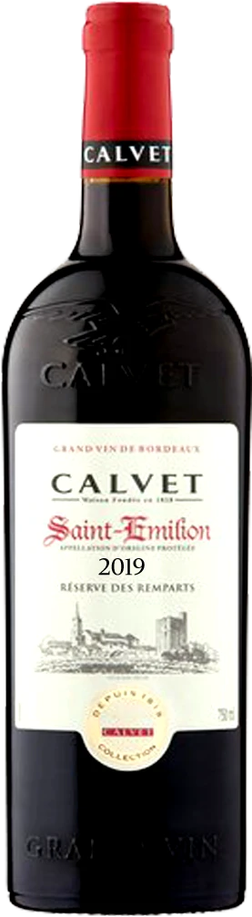 calvet-2019.png Calvet Saint-Emilion Reserve des Remparts 75cl - Image 1