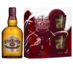 Chivas Regal 12 Year Old Whisky 1L with Glass