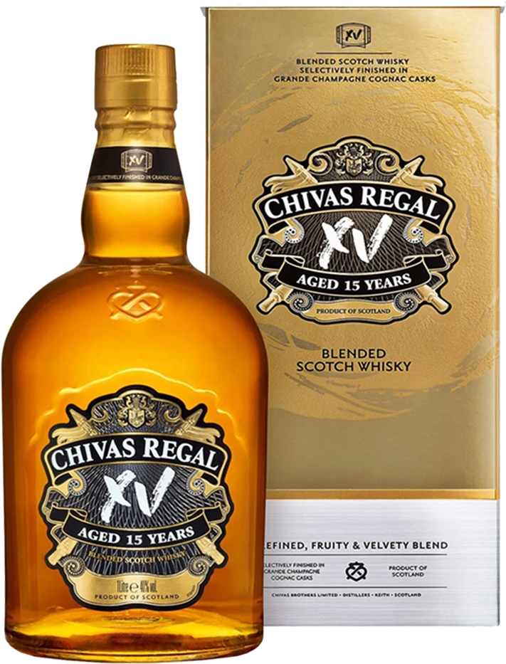 chivas-15.png Chivas Regal 15 Year Old Whisky 1L - Image 1