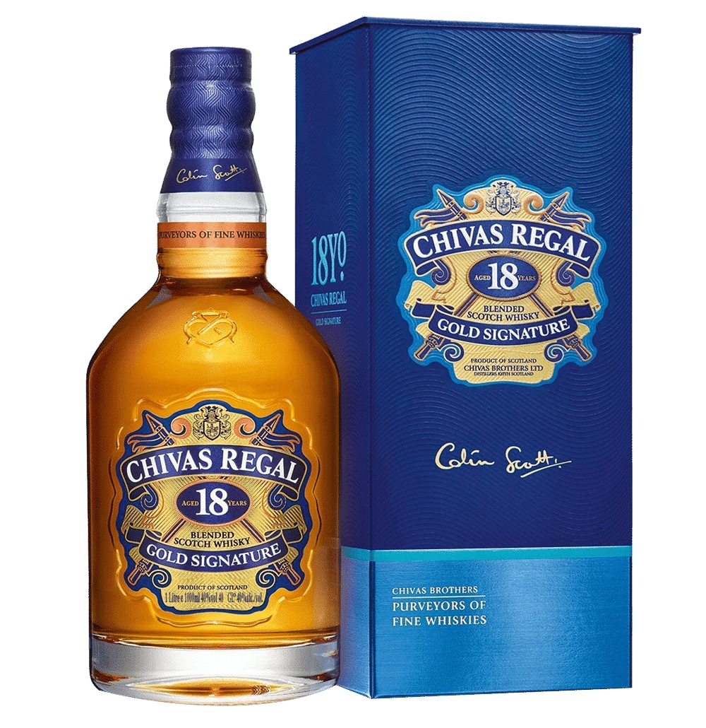Chivas Regal 18 Year Old Whisky 75cl - Image 1