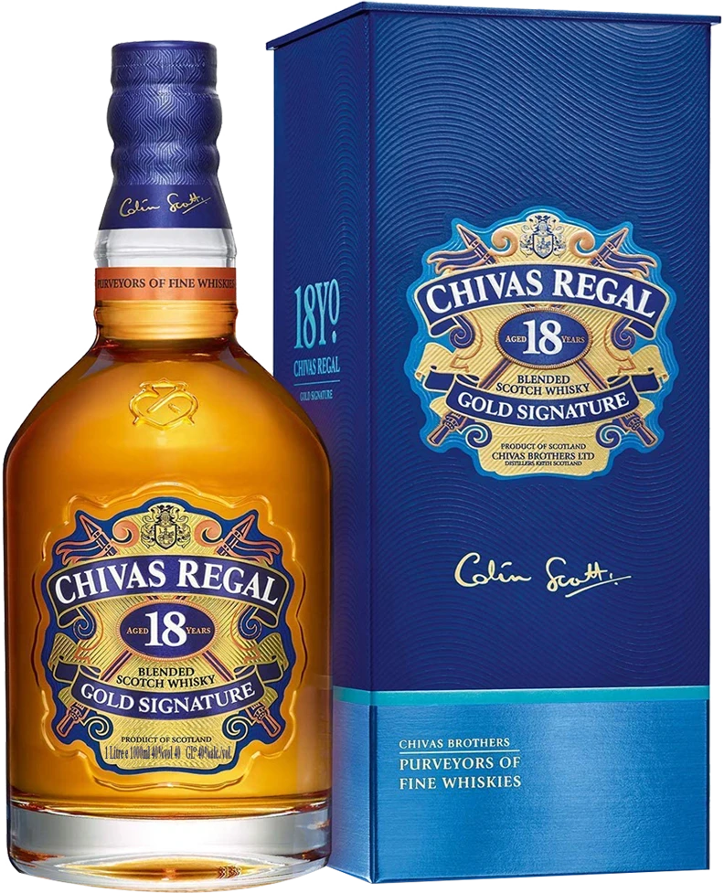 Chivas Regal 18 Year Old Whisky 75cl - Image 1