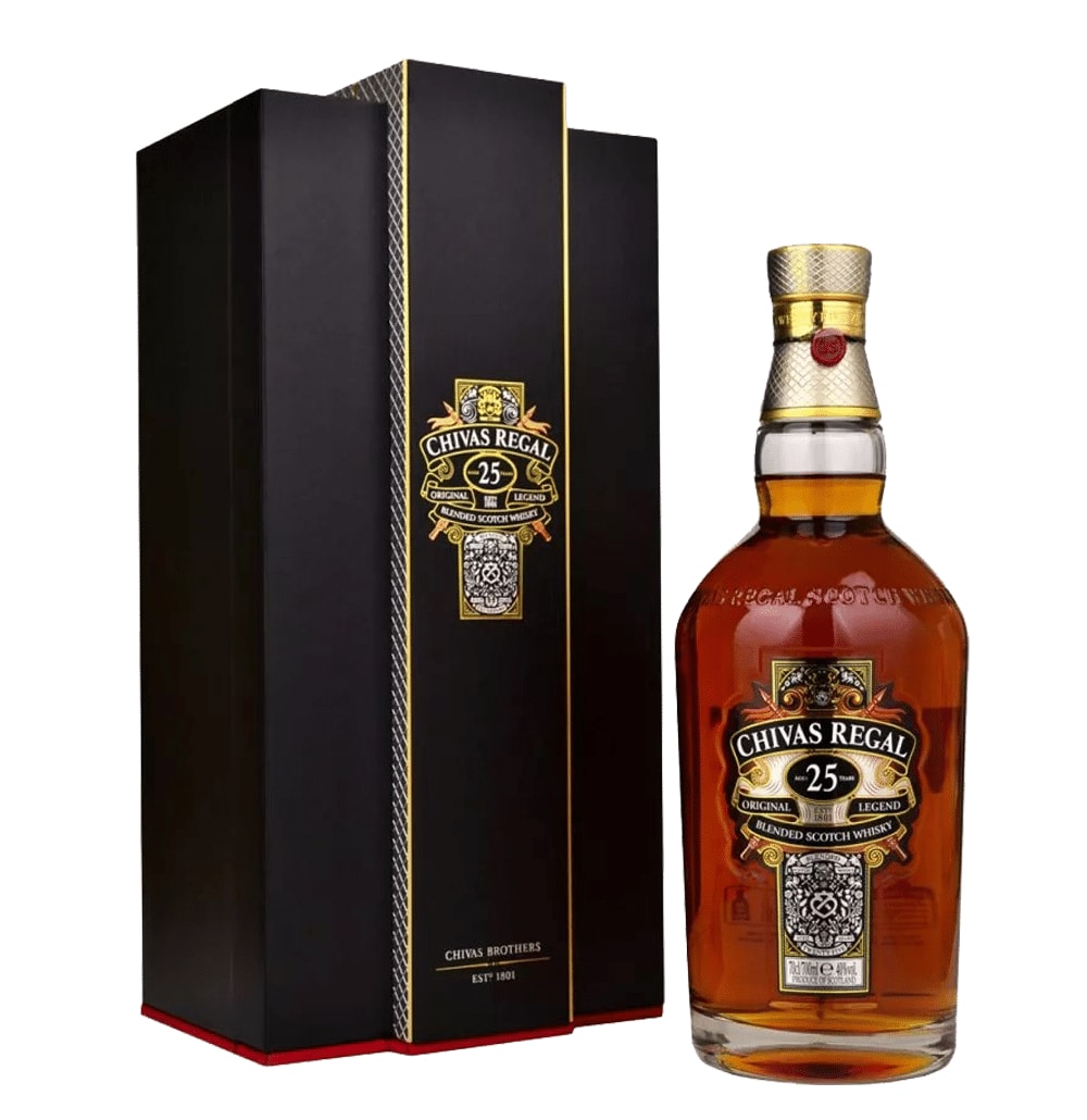 chivas-25.png Chivas Regal 25 Year Old Whisky 70cl - Image 1