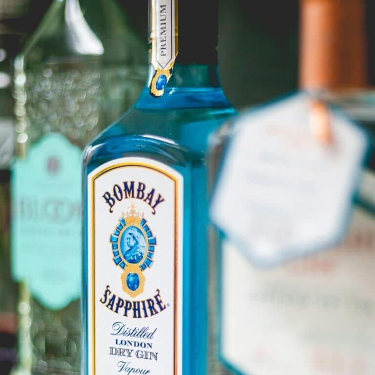 Shallow Focus Photography of Bombay Sapphire Dry Gin Bottle