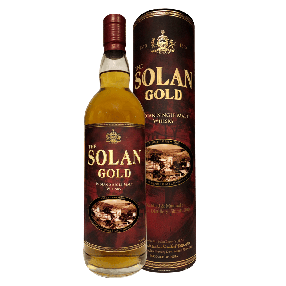 solan-simla.png Solan Gold Indian Single Malt Whisky 75cl - Image 1
