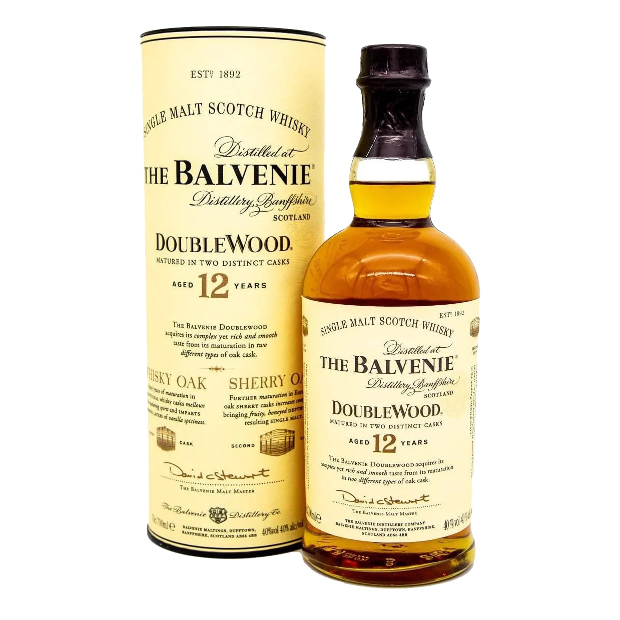 the-balvenie-12-doublewood.png The Balvenie DoubleWood 12 Year Old Whisky 70cl - Image 1