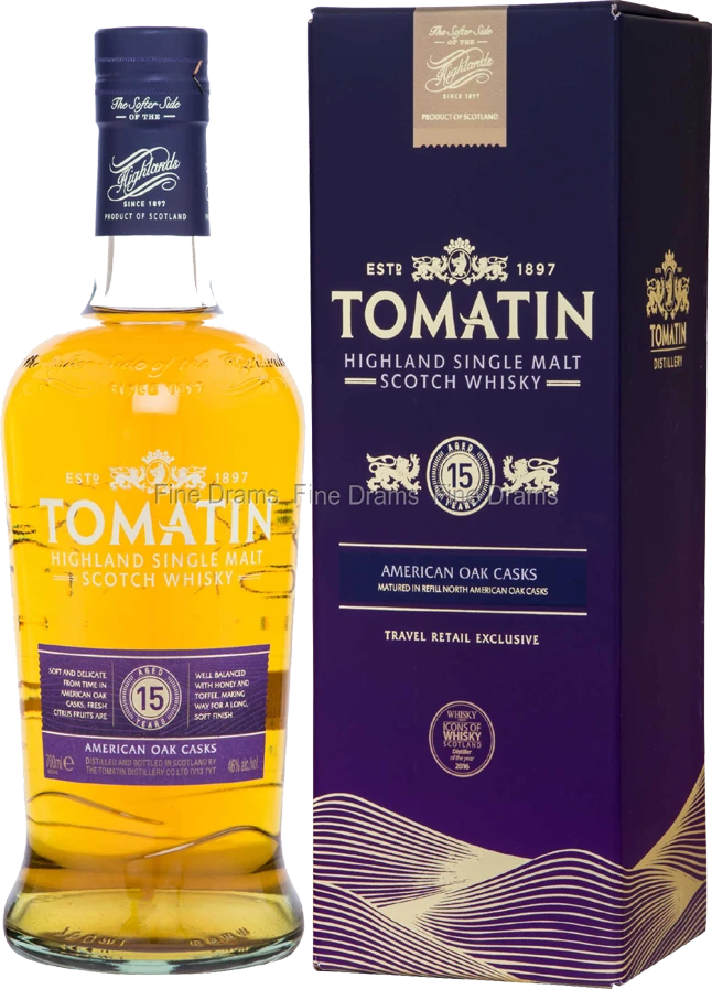 tomatin-15.png Tomatin 15 Year Old 70cl - Image 1