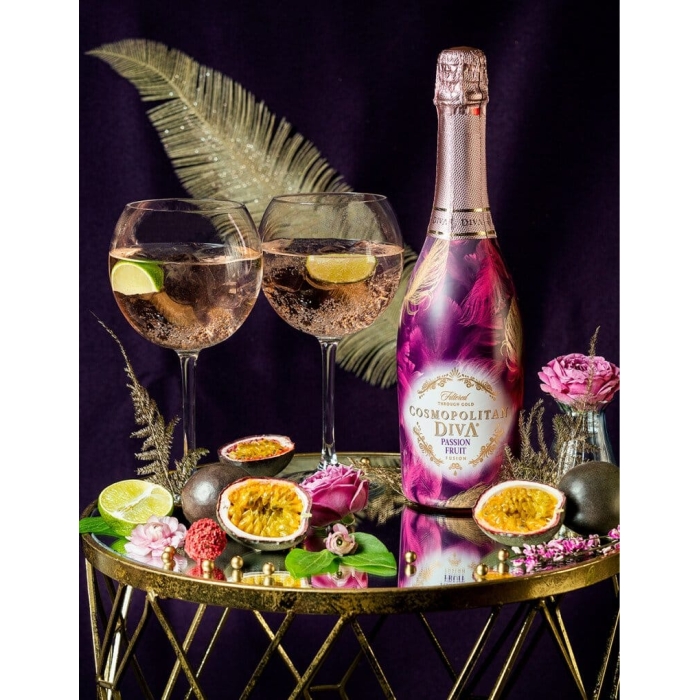 Cosmopolitan Diva Passion Fruit Sparkling Wine 75cl - Image 1