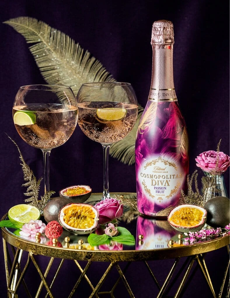Cosmopolitan Diva Passion Fruit Sparkling Wine 75cl - Image 1