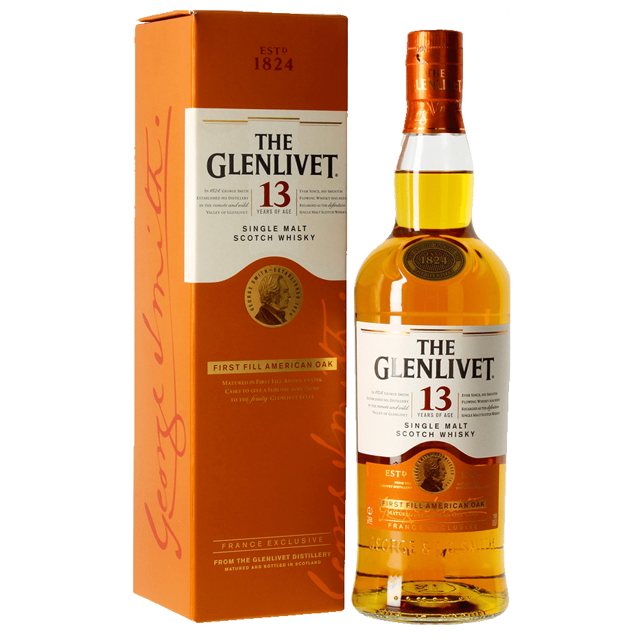 Glenlivet 13 Year Old Single Malt Whisky 70cl - Image 1
