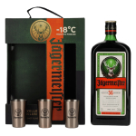 Jägermeister Liqueur 1L Giftbox with 3 Shot Glasses