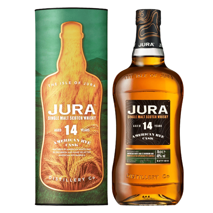 Jura 14 Year Old American Rye Cask Whisky 70cl - Image 1