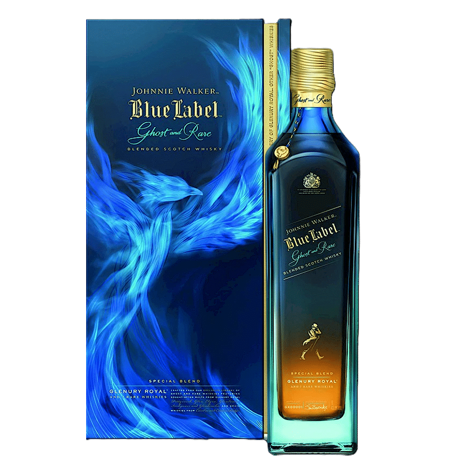 blue-label-gost.png Johnnie Walker Blue Label Ghost & Rare Whisky 1L - Image 1