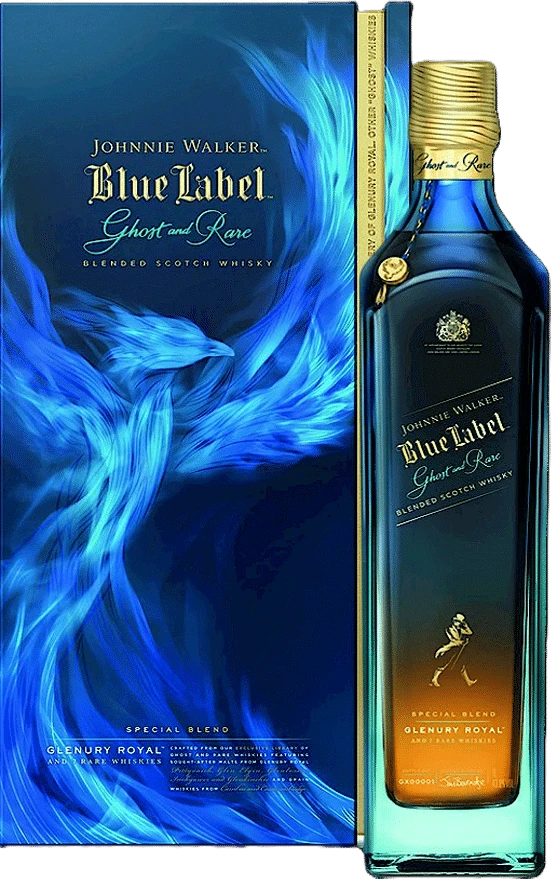 blue-label-gost.png Johnnie Walker Blue Label Ghost & Rare Whisky 1L - Image 1