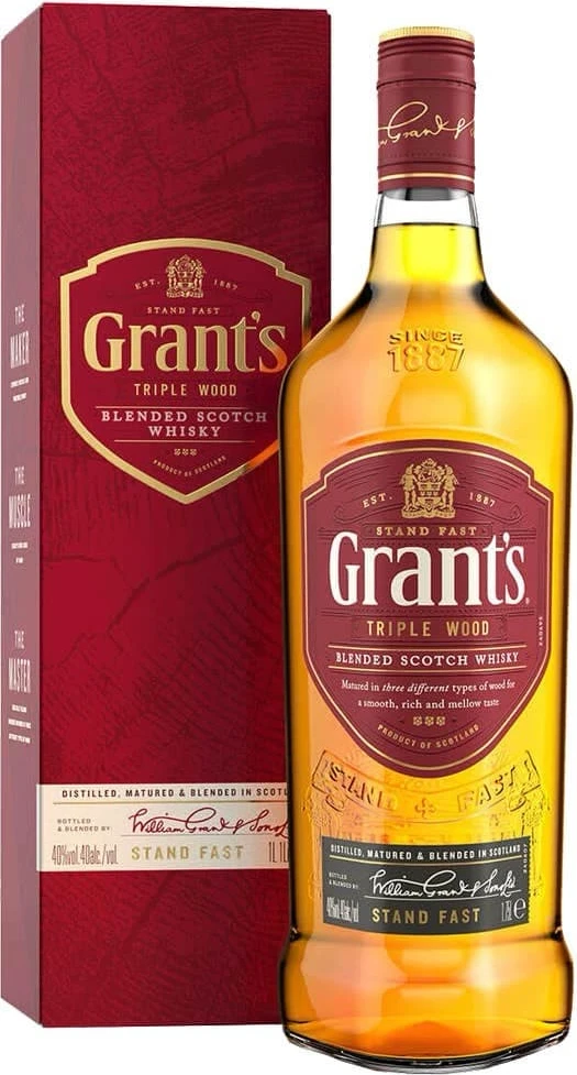 Grants Triple Wood Whisky 1L - Image 1