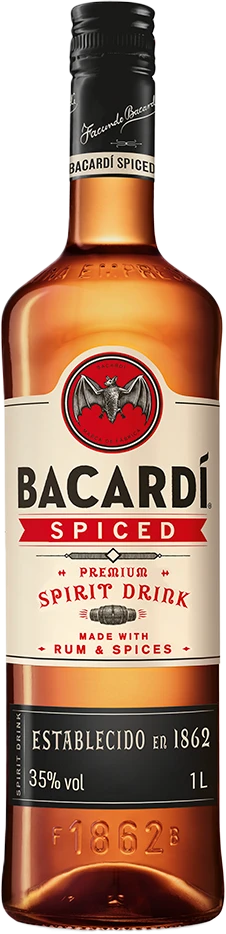 Bacardi Spiced Rum 1L - Image 1