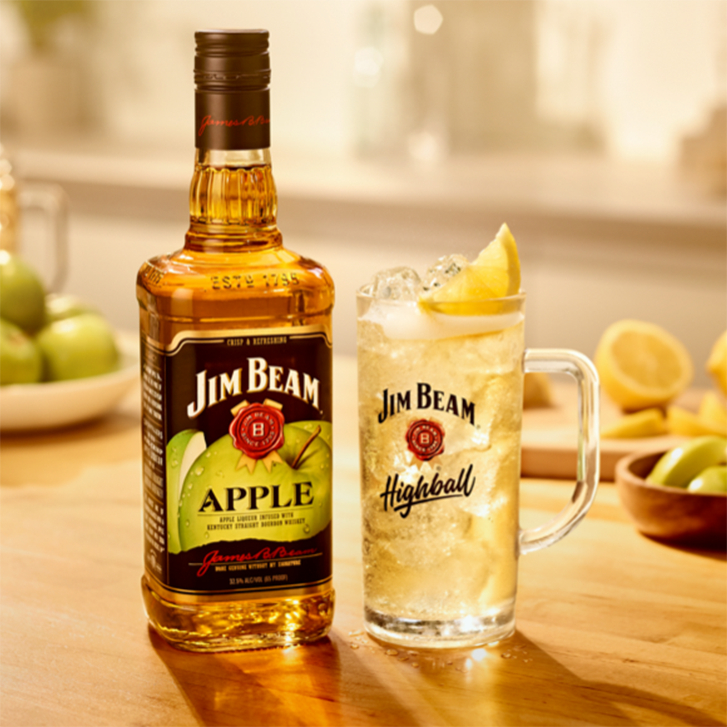 Jim Beam Apple Bourbon Whiskey 70cl - Image 1