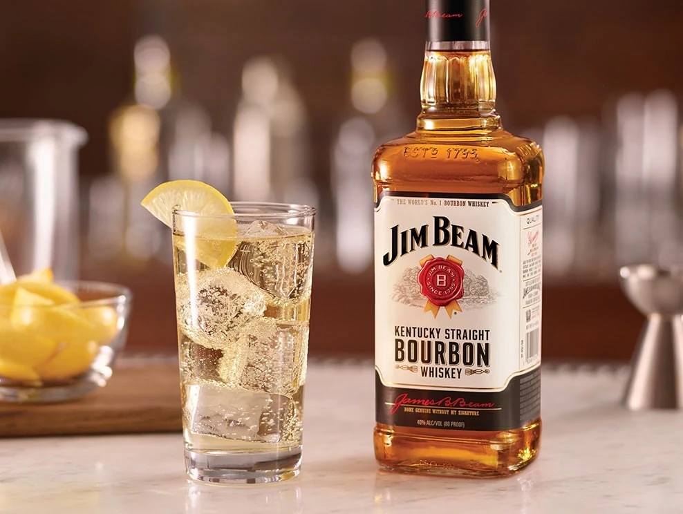 Jim Beam Bourbon whiskey 70cl - Image 1
