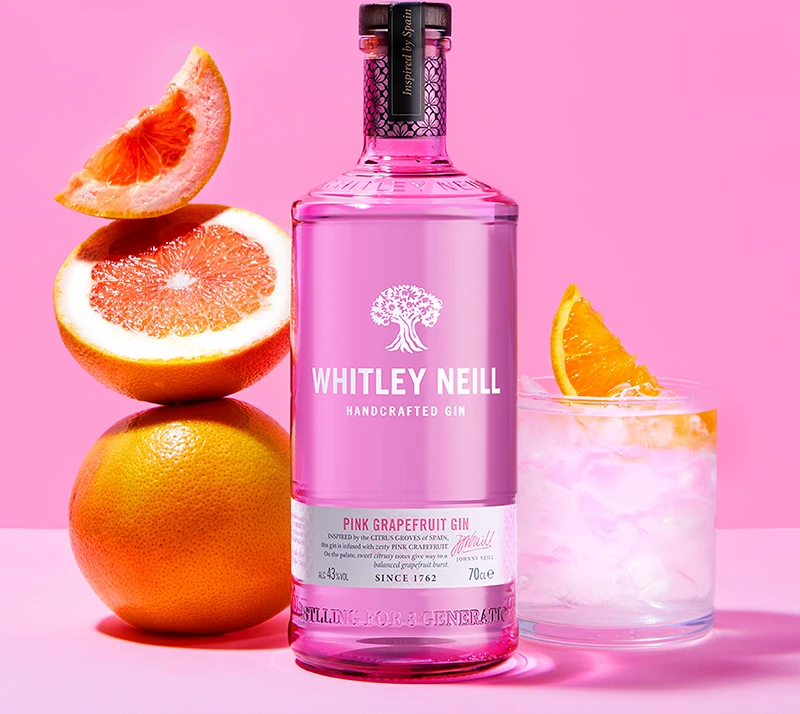 Whitley Neill Pink Grapefruit Gin 70cl - Image 1