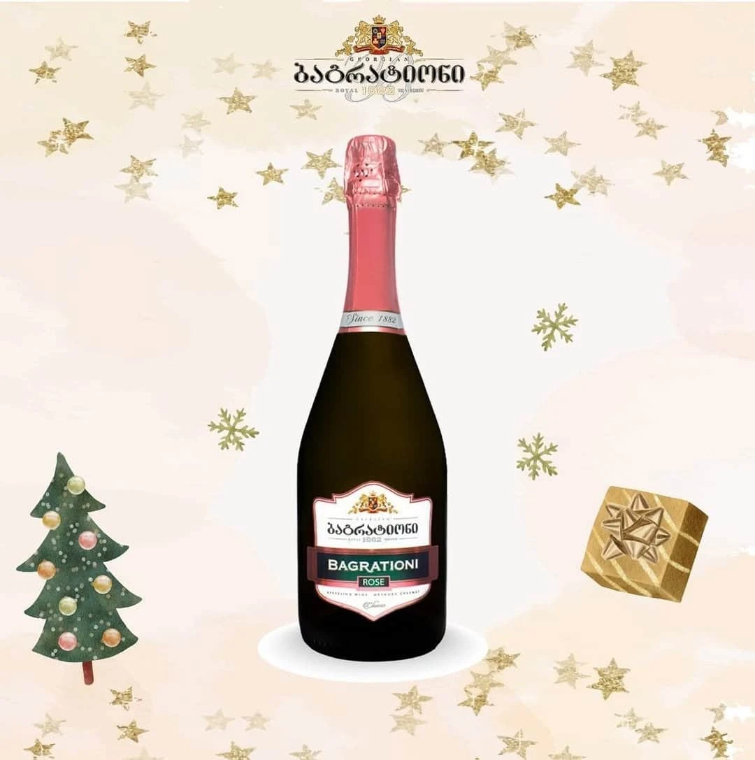 Bagrationi Classic Rose Sparkling Wine 75cl - Image 1