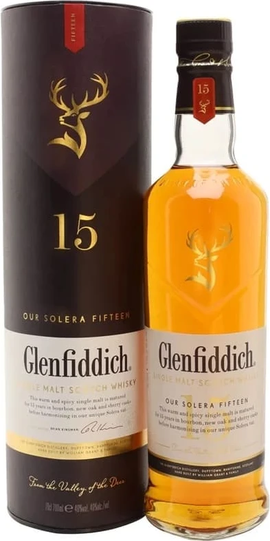 Glenfiddich 15 Year Old Solera 70cl - Image 1