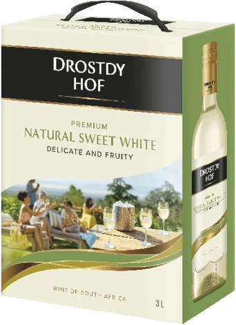 Drostdy Hof Premium Natural Sweet White Wine 3L - Image 1