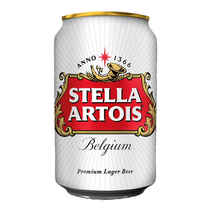 Stella Artois Beer Can 330ml ( Case of 24 ) - Image 1