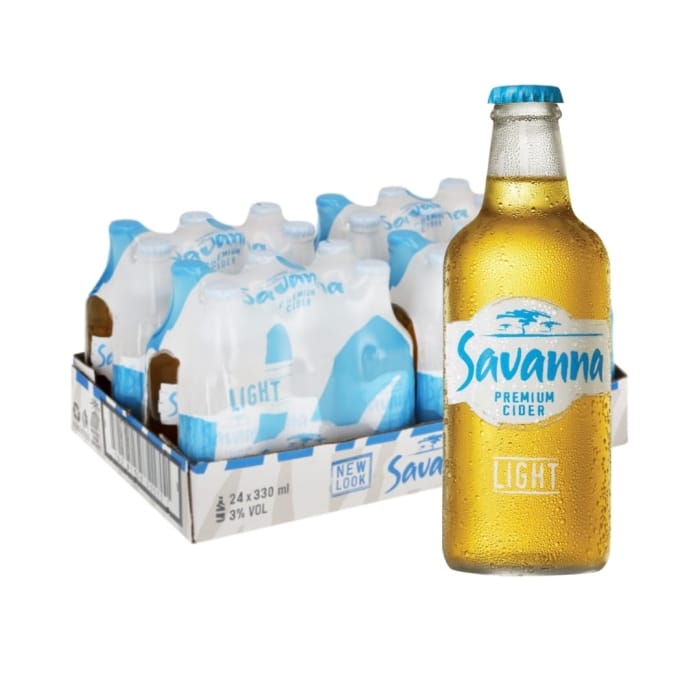 Savanna Light Bottle 24 x 33CL - Image 1