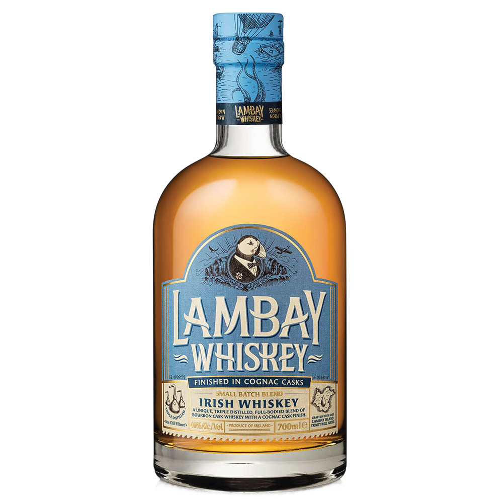 LAMBAY-IRISH-WHISKEY-SMALL-BATCH-BLEND Lambay Irish Whiskey Small Batch 70cl - Image 1