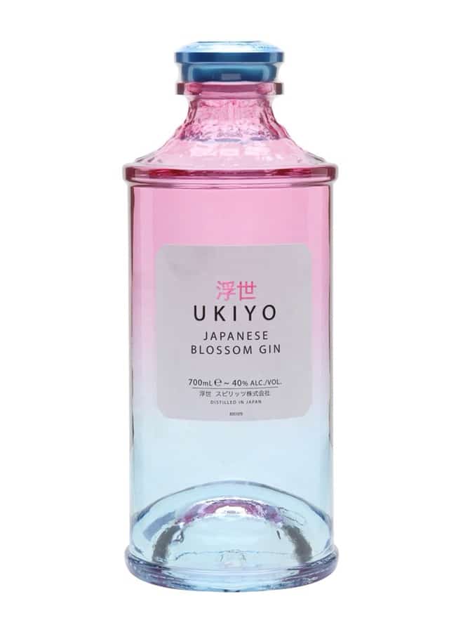 Ukiyo Japanese Blossom Gin 70cl - Image 1
