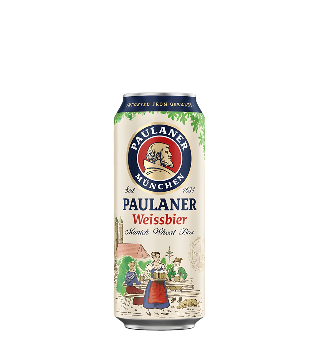 Paulaner Weissbier Beer Can 500ml ( 1 Can ) - Image 1