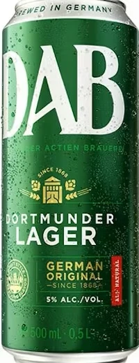 786911 Dab Dortmunder Lager Beer Can 500ml ( Case of 24 ) - Image 1