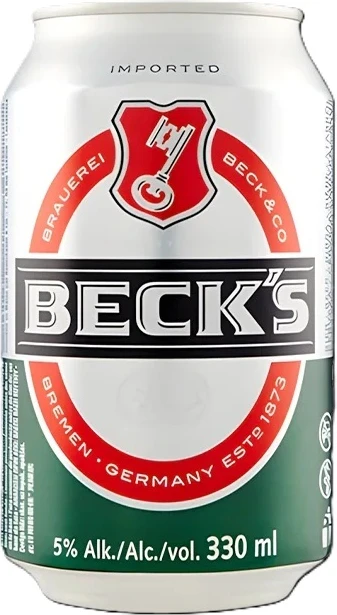 BecksBeerCan330ml Becks Beer Can 33cl (1 Can) - Image 1