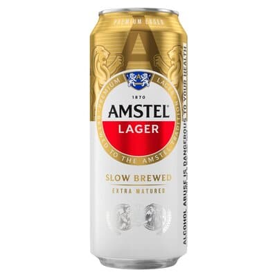 silo-product-image-v2-09Apr2025-180128-6009705711178-Straight_on-308970-598_400Wx400H Amstel Lager Slow Brewed Beer Can 50cl ( Case of 24 ) - Image 1
