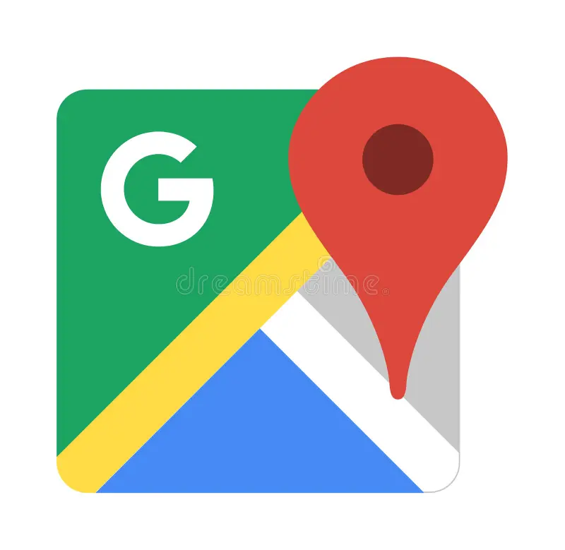 google maps simple vector icon symbol logo isolated white background social media icons 159531312 -