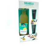 Isolabella Limoncello Liqueur 70cl + 2 shot glasses