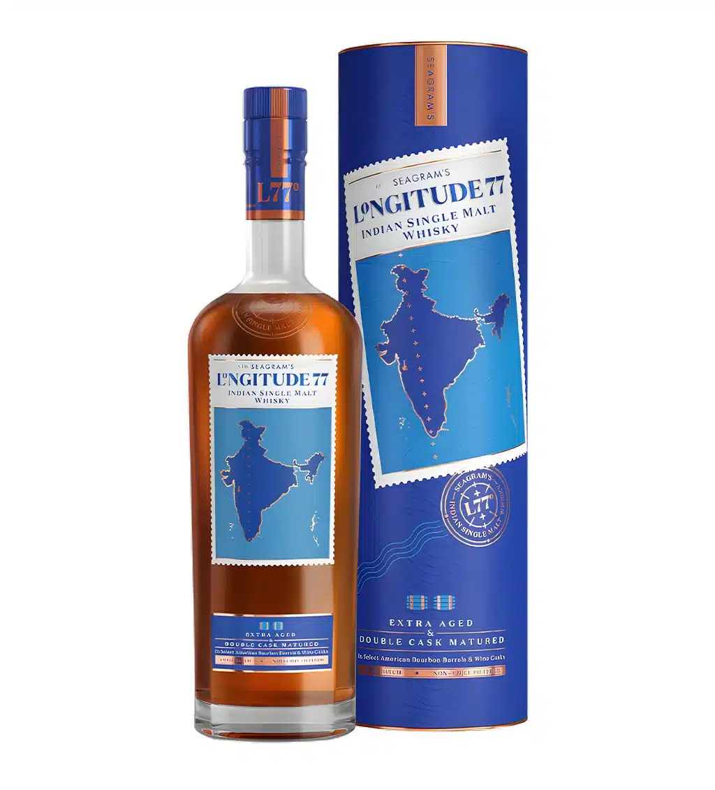 Longitude 77 Indian Single Malt Whisky 75cl - Image 1