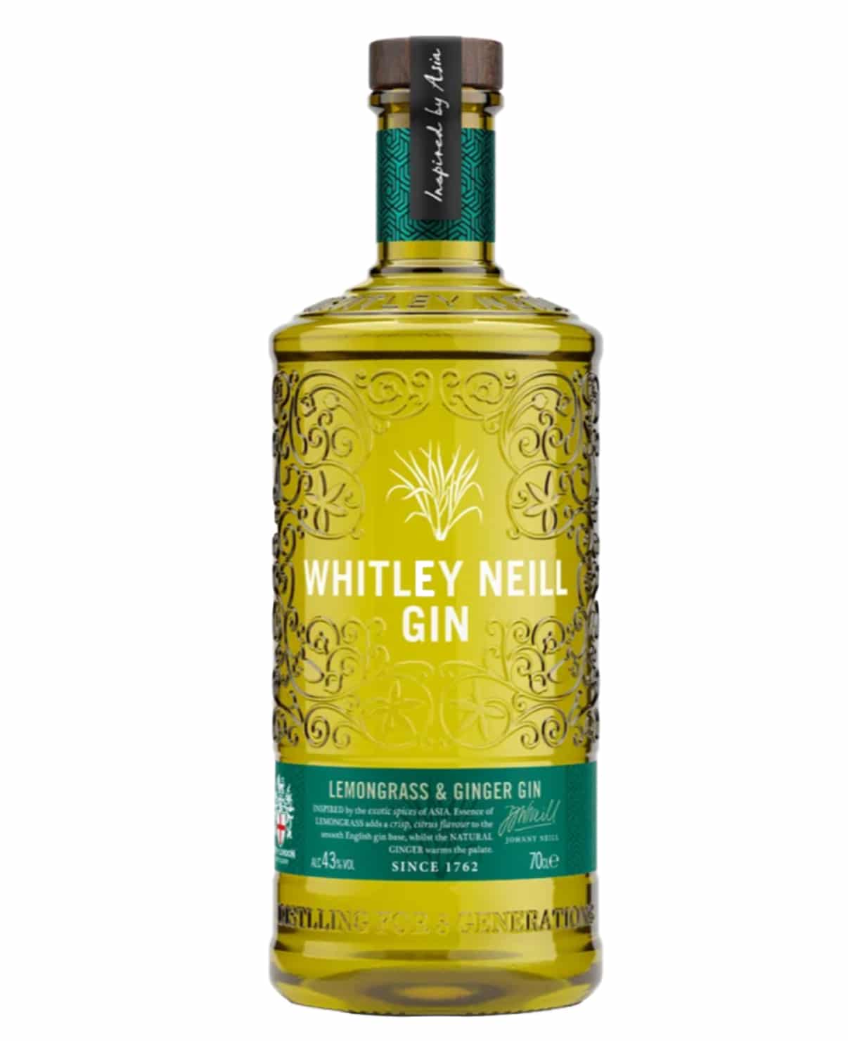 Whitley Neill Lemongrass & Ginger Gin 70cl - Image 1