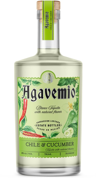 agavemio-chile-cucumber-1 Agavemio Blanco Chile & Cucumber Tequila 75cl - Image 1